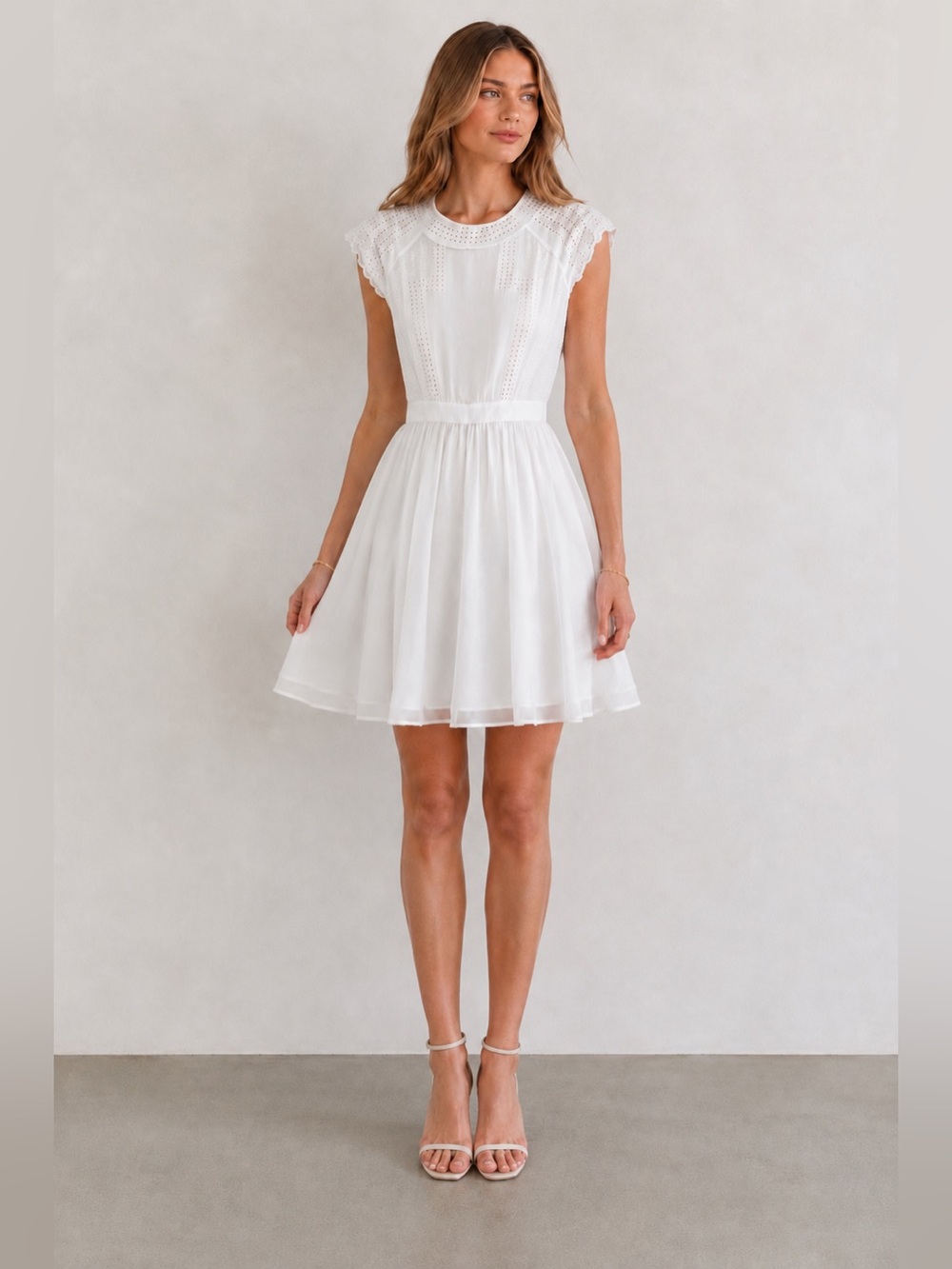 Ted Baker White Fit-and-Flare Dress